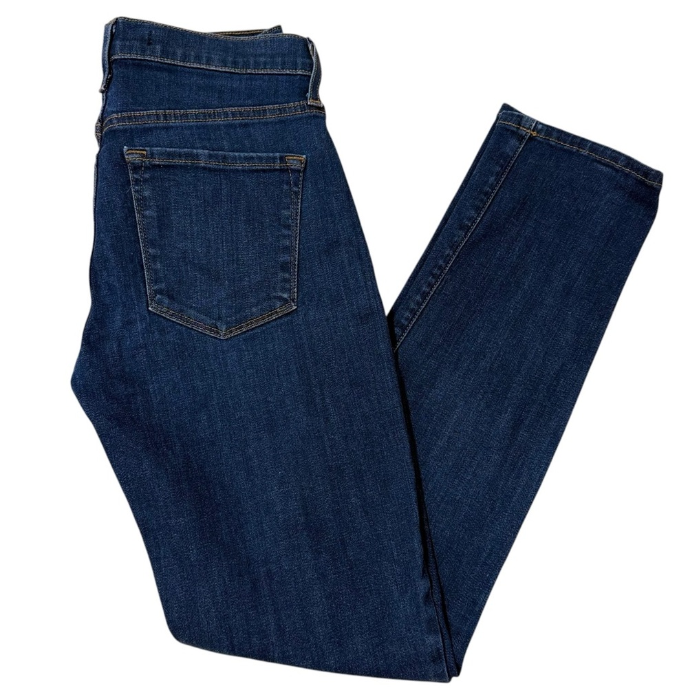 J Brand for Theory Dark Indigo Blue Mid Rise Slim Boyfriend Leg Jeans Size 23 - Picture 3 of 11